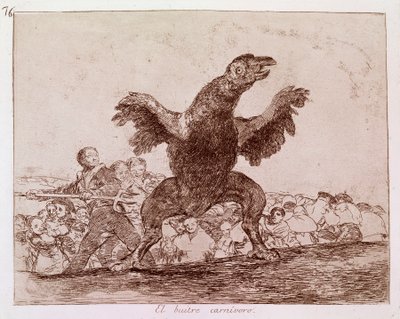 Estragos de la guerra: “El buitre carnívoro” de Francisco de Goya