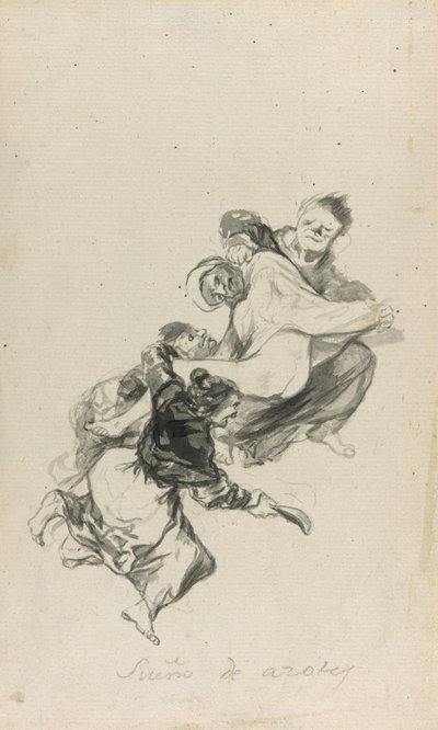 Sueño de azotes, 1801-03 de Francisco de Goya