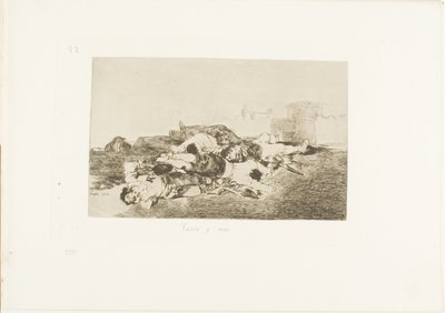 Aún peor, placa 22 de Los desastres de la guerra de Francisco Jose de Goya y Lucientes