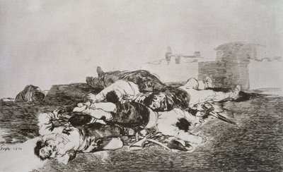Aún peor, la placa 22 de "Los desastres de la guerra de Francisco Jose de Goya y Lucientes