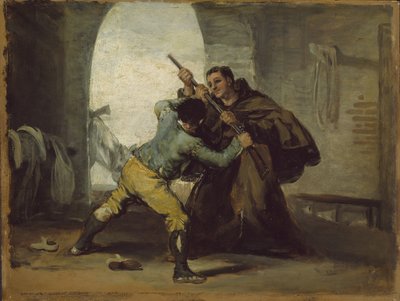 El Fraile Pedro Arrebata el Arma a El Maragato de Francisco de Goya