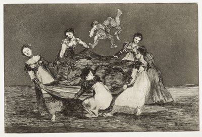 GOYA Y LUCIENES, Francisco de (1746-1828). Proverbios. Adivinanza femenina. 1815-1824. (24