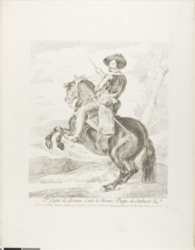 Gaspar de Guzmán, Conde Duque de Olivares de Francisco Jose de Goya y Lucientes