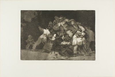 Locura general, lámina nueve de Los proverbios de Francisco Jose de Goya y Lucientes