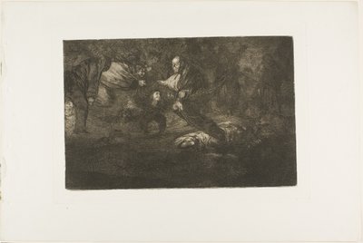 Dios los crea y ellos se juntan, lámina 18 de Los proverbios de Francisco Jose de Goya y Lucientes