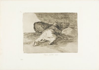 Saca algo de ello, lámina 40 de Los desastres de la guerra de Francisco Jose de Goya y Lucientes