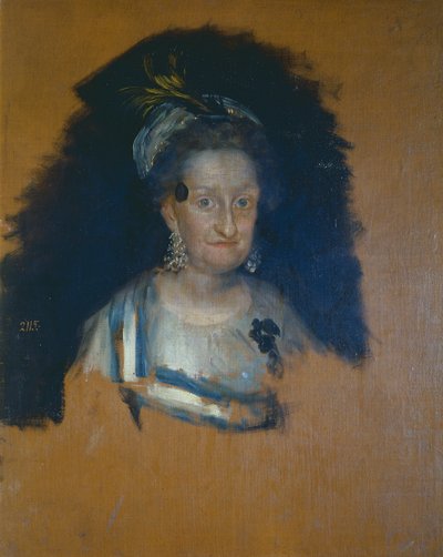 Infanta María Josefa, boceto preliminar para el retrato grupal de La Familia de Carlos IV de Francisco Jose de Goya y Lucientes