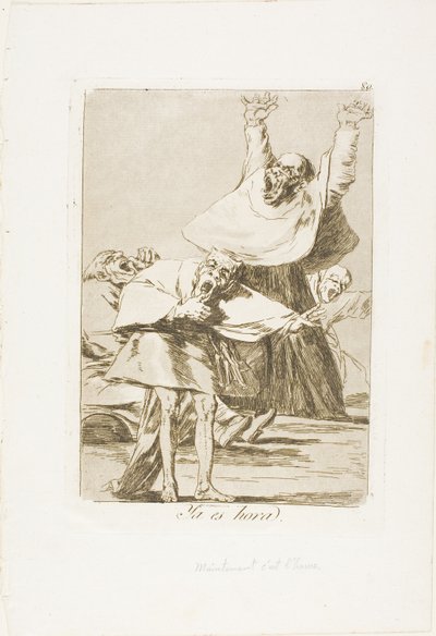 Es hora, lámina 80 de Los Caprichos de Francisco Jose de Goya y Lucientes