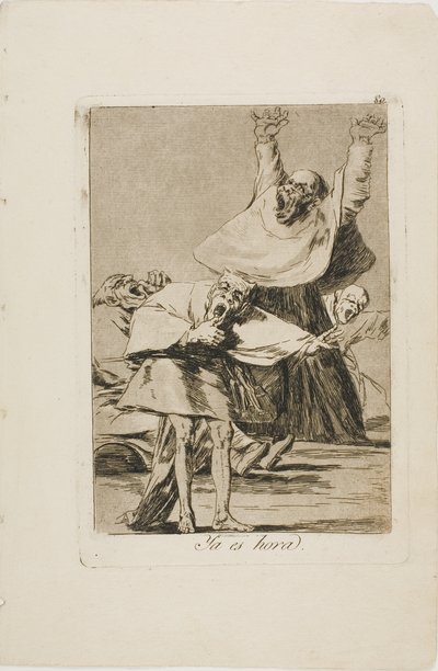 Es hora, lámina 80 de Los Caprichos de Francisco Jose de Goya y Lucientes