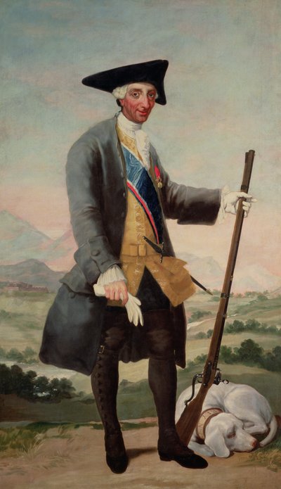 Rey Carlos III (1716-88) como cazador de Francisco de Goya