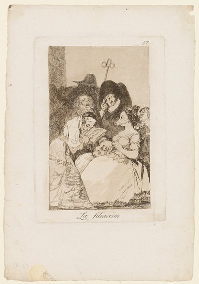 La Filiación, de "Los Caprichos", 1799 de Francisco de Goya