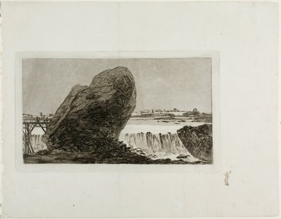 Paisaje con cascada de Francisco Jose de Goya y Lucientes