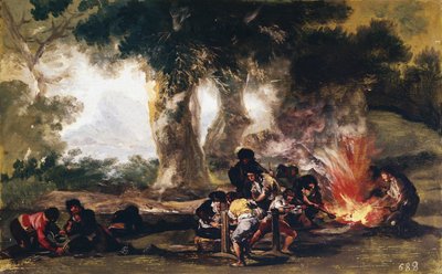 Fabricación de bolas en la Sierra de Tardienda de Francisco de Goya