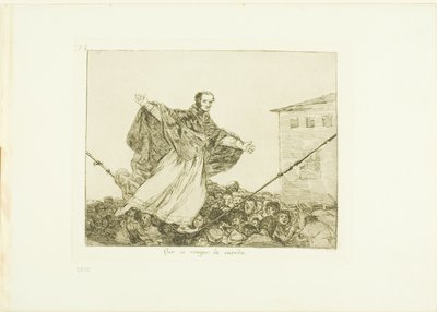Que se rompa la cuerda, placa 77 de Los desastres de la guerra de Francisco Jose de Goya y Lucientes
