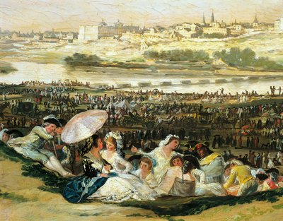 Pradera de San Isidro (detalle) de Francisco Jose de Goya y Lucientes