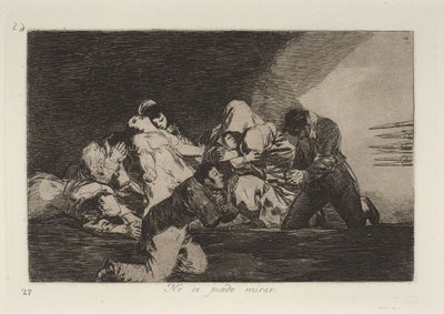 No se puede mirar de Francisco Jose de Goya y Lucientes