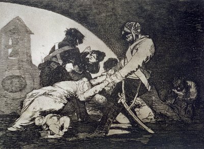 Tampoco estos, la placa 11 de "Los desastres de la guerra de Francisco Jose de Goya y Lucientes