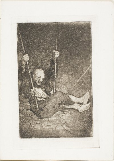 Viejo en un columpio de Francisco Jose de Goya y Lucientes