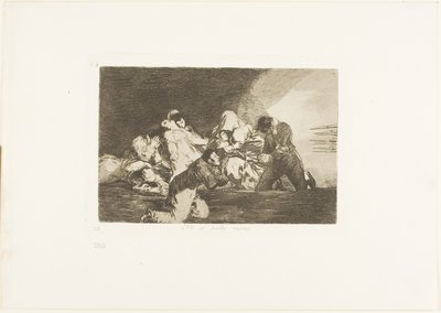 No se puede mirar, plancha 26 de Los desastres de la guerra de Francisco Jose de Goya y Lucientes