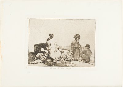 Quizás sean de otra raza, lámina 61 de Los Desastres de la Guerra de Francisco Jose de Goya y Lucientes