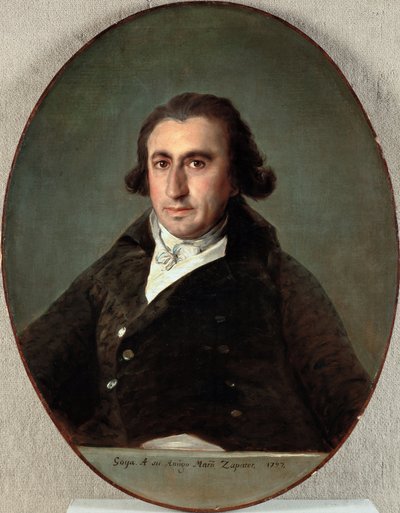 Retrato de Martín Zapater y Claveria (1747-1803) - Pintura de Francisco de Goya (1746-1828), óleo sobre lienzo de Francisco Jose de Goya y Lucientes