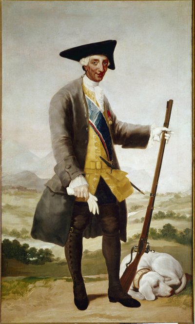 Retrato de Carlos III, cazador de Francisco de Goya