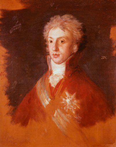 Retrato de Luigi di Borbone-Parma, por Francisco de Goya, estudio para la Familia de Carlos IV de Francisco Jose de Goya y Lucientes