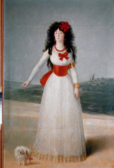 Retrato de la Duquesa de Alba (María Teresa Cayetana de Silva) (1762-1802). Pintura de Francisco Goya y Lucientes (1746-1828) de Francisco de Goya