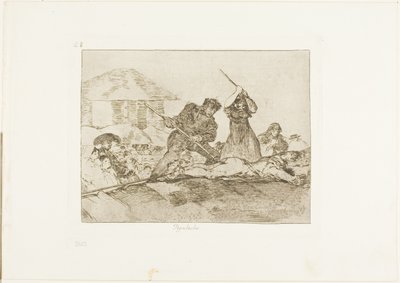 Chusma, lámina 28 de Los desastres de la guerra de Francisco Jose de Goya y Lucientes