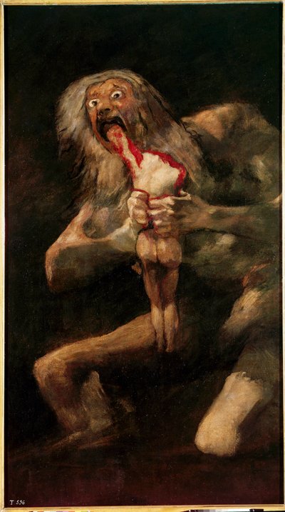Saturno devora a su hijo de Francisco Jose de Goya y Lucientes