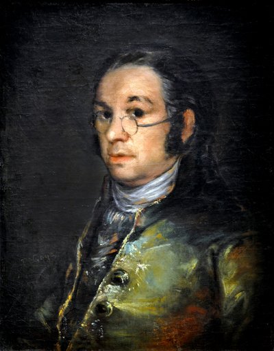 Autorretrato con gafas, hacia 1800 (óleo sobre lienzo) de Francisco Jose de Goya y Lucientes