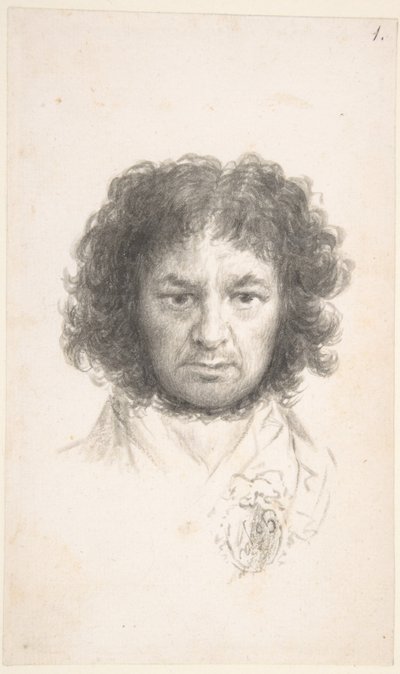 Autorretrato, c.1796 (pincel y tinta sobre papel) de Francisco Jose de Goya y Lucientes