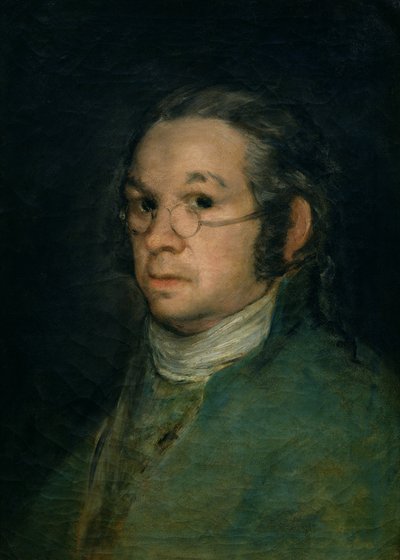 Autorretrato con gafas, c.1800 de Francisco de Goya