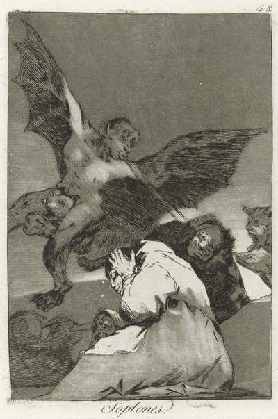 Soplones, Los Caprichos de Francisco de Goya