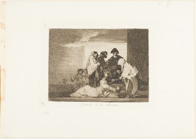 Gracias al mijo, lámina 51 de Los desastres de la guerra de Francisco Jose de Goya y Lucientes