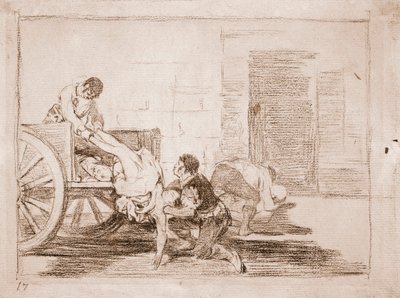 Los desastres de la guerra: Carretas al cementerio de Francisco de Goya