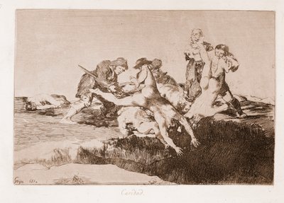 Los desastres de la guerra: Caridad (grabado después del dibujo) de Francisco de Goya