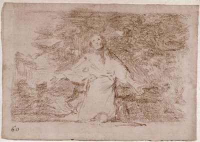 Los desastres de la guerra: Tristes presentimientos de lo que ha de acontecer (dibujo preparatorio) de Francisco de Goya