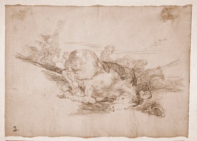 Los desastres de la guerra: Siempre sucede (dibujo preparatorio) de Francisco de Goya