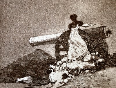 Los desastres de la guerra: ¡Qué Valor! (¡Qué valor!) (detalle) de Francisco Jose de Goya y Lucientes