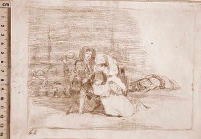 Los desastres de la guerra: No llegan a tiempo de Francisco de Goya