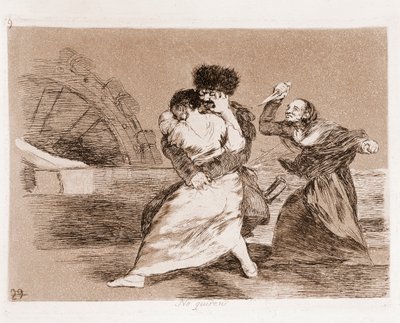 Los desastres de la guerra: No quieren de Francisco de Goya