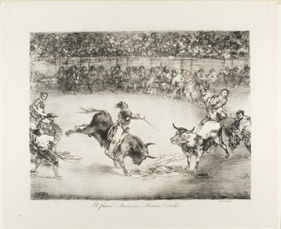 El famoso americano, Mariano Ceballos, de Los Toros de Burdeos de Francisco Jose de Goya y Lucientes