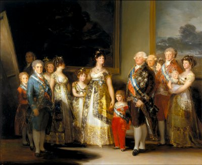 El Rey y la Reina de España, Carlos IV y María Luisa, con su Familia de Francisco de Goya
