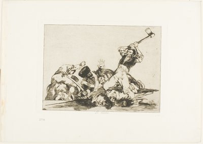 El mismo, lámina tres de Los desastres de la guerra de Francisco Jose de Goya y Lucientes