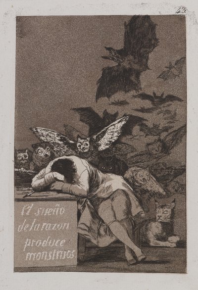El sueño de la razón produce monstruos de Francisco de Goya
