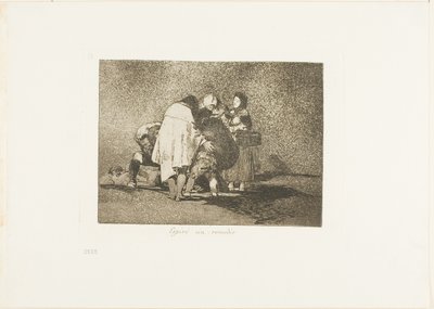 No Había Nada que Hacer y Murió, lámina 53 de Los Desastres de la Guerra de Francisco Jose de Goya y Lucientes