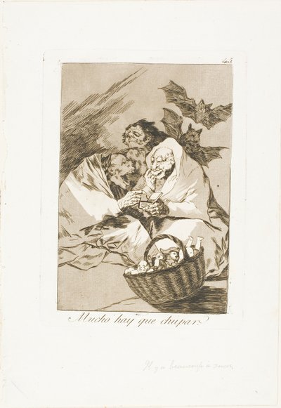 Hay mucho que chupar, lámina 45 de Los Caprichos de Francisco Jose de Goya y Lucientes
