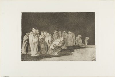 There is Something Beneath the Sackcloth, es decir, no se puede juzgar a un hombre por su ropa, lámina ocho de Los Proverbios de Francisco Jose de Goya y Lucientes