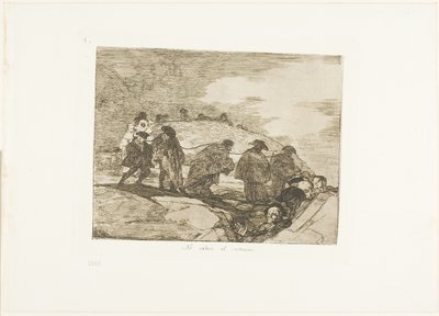 No conocen el camino, lámina 70 de Los desastres de la guerra de Francisco Jose de Goya y Lucientes
